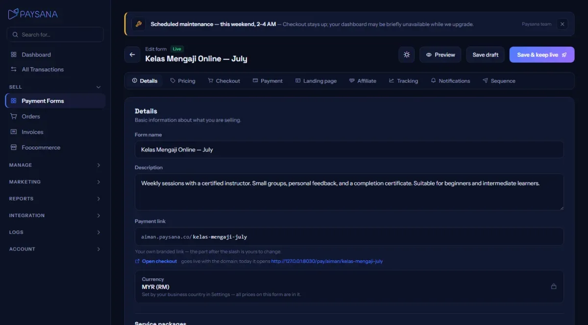 Pricing, stock and variants. Stock is counted on the variants when you have them.